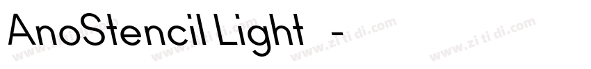 AnoStencil Light 嵌入字体转换